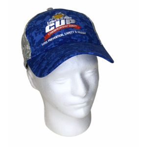 Lowes Store Cup Baseball Cap Truckers Hat Adjustable Blue/Camo Green & Gray
